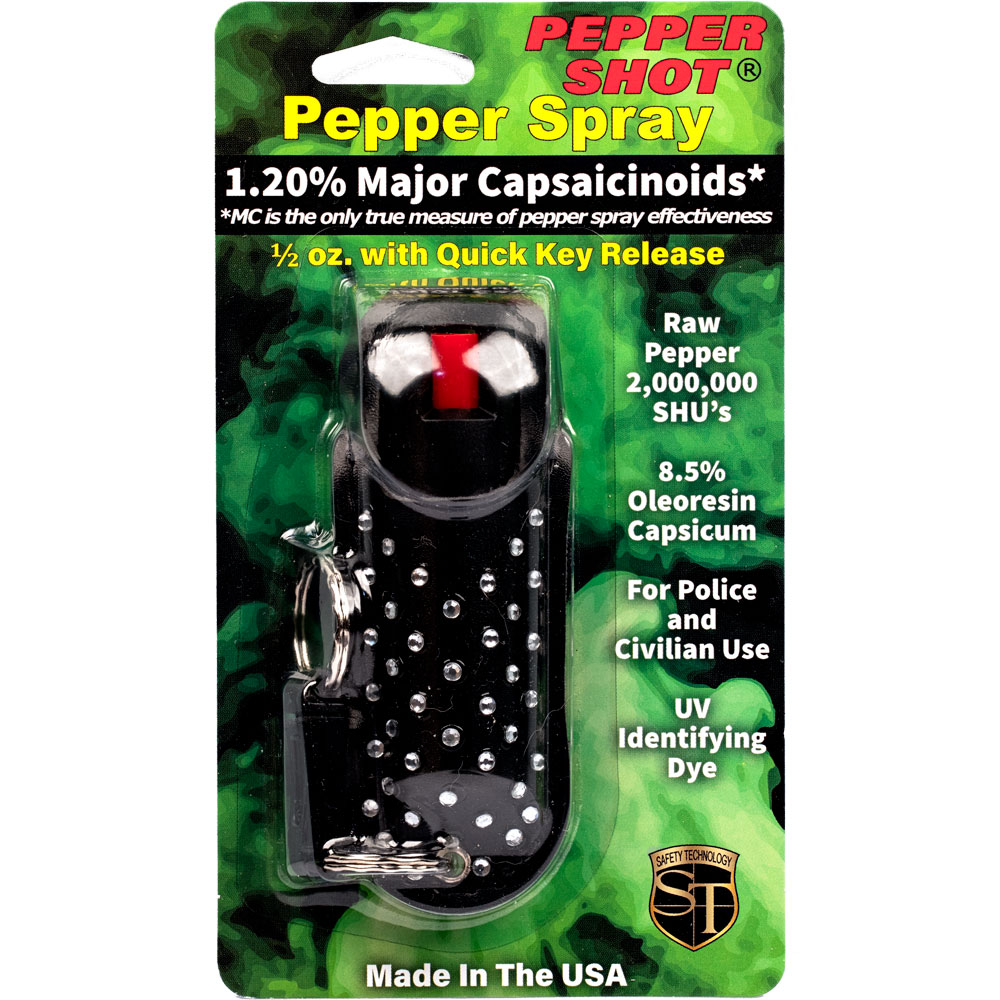Pepper Shot 1.2% MC 1/2 oz Halo Holster Black